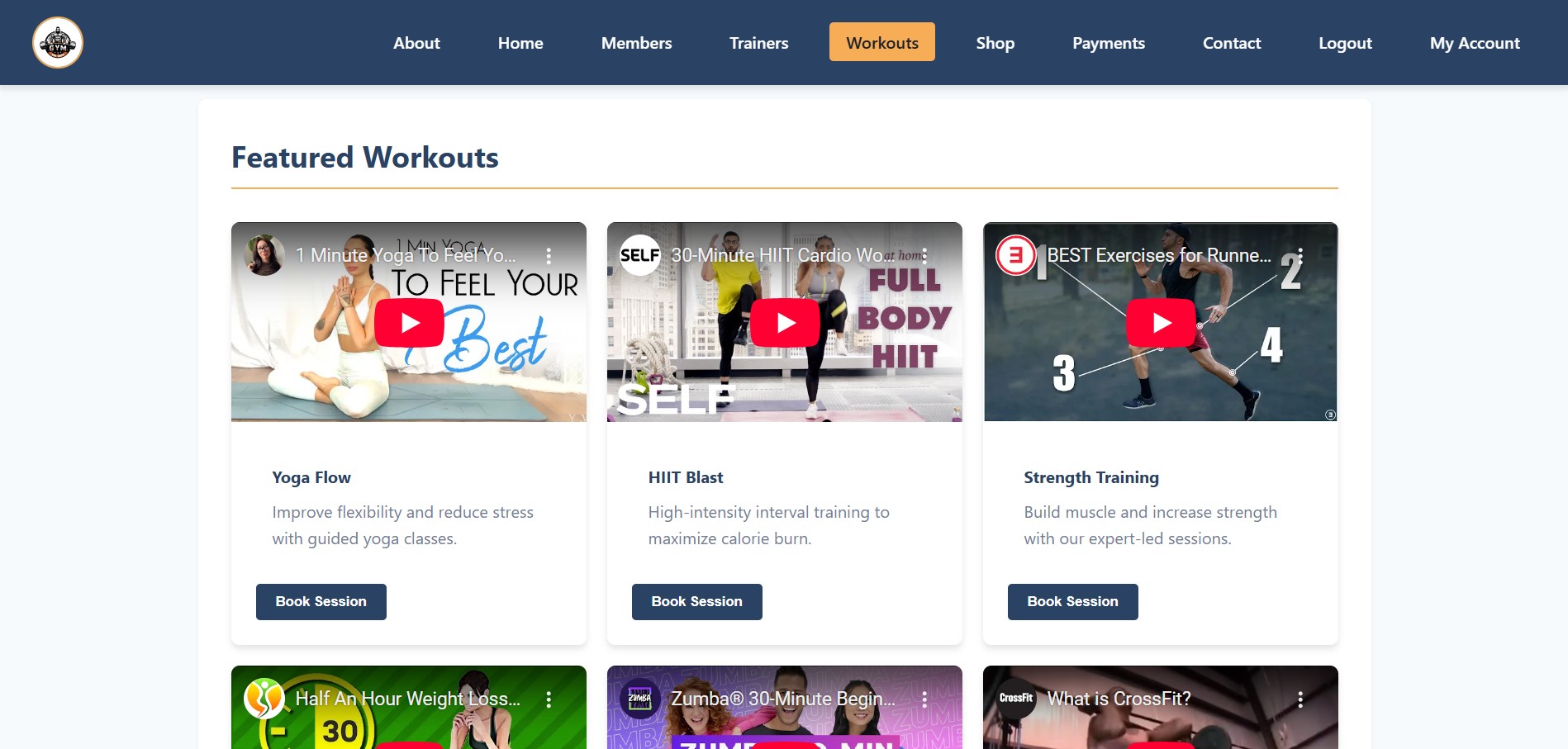 Gym Management System Preview